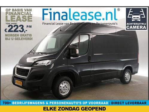 Peugeot Boxer 330 2.0 BlueHDI L2H2 Airco Cam Cruise €223pm, Auto's, Bestelauto's, Lease, Handgeschakeld, Diesel, Peugeot, Zwart