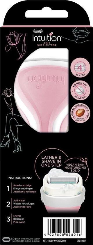 Wilkinson Intuition 2 in 1 Scheermes Shea Butter, Huis en Inrichting, Badkamer | Badtextiel en Accessoires, Nieuw, Verzenden
