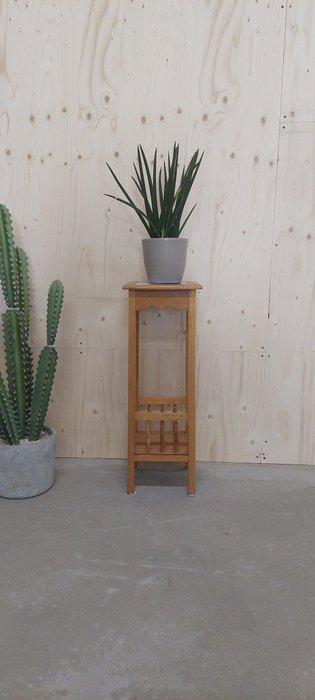 Plantentafel - Hout - met inlegtegel, Antiek en Kunst, Curiosa en Brocante