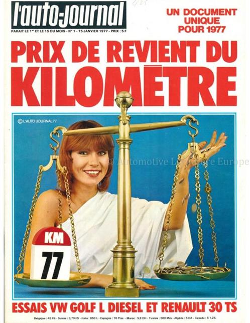 1977 LAUTO-JOURNAL MAGAZINE 01 FRANS, Boeken, Auto's | Folders en Tijdschriften