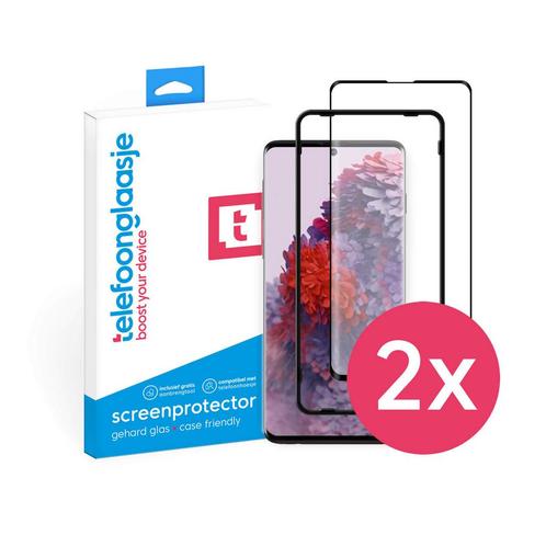 DuoPack: Samsung Galaxy S20 Plus screenprotector gehard glas, Telecommunicatie, Mobiele telefoons | Toebehoren en Onderdelen, Bescherming