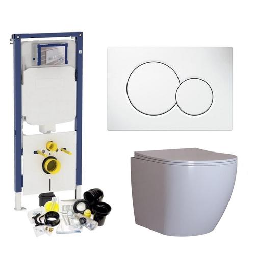 Geberit Sigma 8 (UP720) Toiletset set62 Mudo Rimless Met, Doe-het-zelf en Verbouw, Sanitair, Ophalen of Verzenden