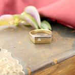 Bicolor gouden heren ring; Jeunesse | Diamant 0,03 ct., Gebruikt, Overige kleuren, 20 of groter, Heer