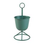 Plantenstandaard Alphen 1 bloempot 48x23 cm groen [en.casa], Tuin en Terras, Bloembakken en Plantenbakken, Verzenden, Nieuw