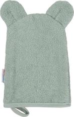 MamaLoes Beer Badstof Stone Green Baby Washand ML010243, Kinderen en Baby's, Badjes en Verzorging, Verzenden, Nieuw