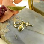 Gouden hanger; Geloof hoop en liefde (Hanger of bedel), Ophalen of Verzenden, Gebruikt, Goud, Overige merken