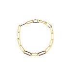 Gouden closed for ever armband | 21 cm (moderne armband), Sieraden, Tassen en Uiterlijk, Armbanden, Ophalen of Verzenden, Gebruikt