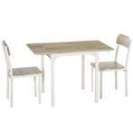 TRUUSK 3-delige Eetset Met 2 Stoelen En 1 Tafel Inklapbaar T, Huis en Inrichting, Tafels | Eettafels, Verzenden, Nieuw