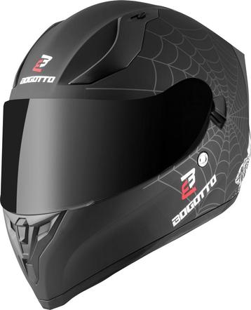 Bogotto H128 Grim Evo Zwart Wit Integraalhelm beschikbaar voor biedingen