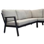 Barolo hoek loungeset 3-delig aluminium antraciet, Tuin en Terras, Tuinsets en Loungesets, Ophalen of Verzenden, Nieuw, Aluminium