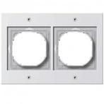 Gira TX44 waterdicht Afdekraam 2 voudig Zuiver wit, Nieuw, Stopcontact