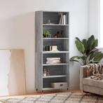 vidaXL buffetkast 69,5x32,5x180 cm bewerkt hout grijs sonoma, Huis en Inrichting, Kasten | Buffetkasten, Verzenden, Nieuw, 50 tot 100 cm