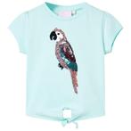 vidaXL Kindershirt 116 lichtzeeblauw, Verzenden, Nieuw