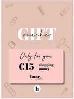Cadeaubon Mannen T.w.v.  15 euro, Ophalen of Verzenden, Nieuw, Overige typen