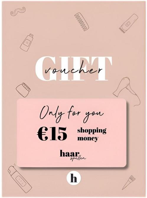 Cadeaubon Mannen T.w.v.  15 euro, Sieraden, Tassen en Uiterlijk, Uiterlijk | Haarverzorging, Overige typen, Nieuw, Ophalen of Verzenden