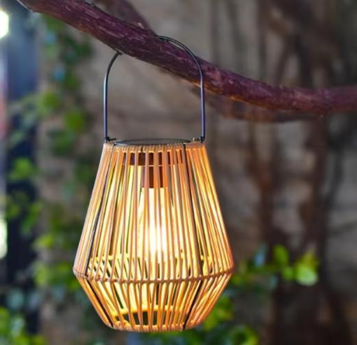 Rotan Solar Hanglamp – Waterdichte Tuinlantaarn, Tuin en Terras, Buitenverlichting, Nieuw, Verzenden