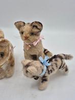 Steiff - Speelgoed 3x Cats Including Tabby - 1960-1970