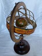 Globe - 1960-1970 - Vintage bronzen armillair bol, met de