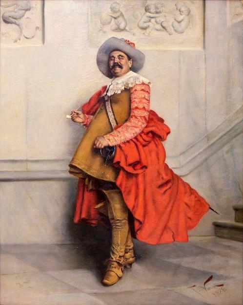 Francesco Vinea (1845–1902) - Capitan Malesk, Antiek en Kunst, Kunst | Schilderijen | Klassiek