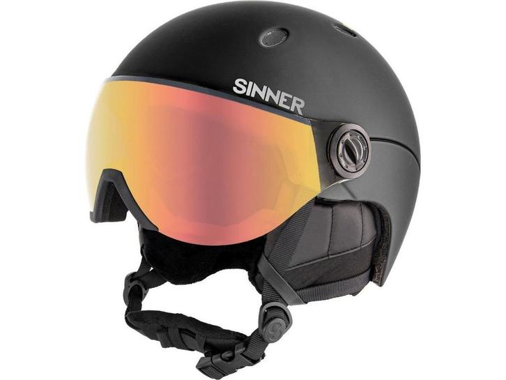 SINNER Titan Visor - Skihelm - In-Mold technologie - Mat, Sport en Fitness, Skiën en Langlaufen, Zo goed als nieuw, Verzenden