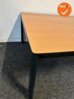 Ahrend Salontafel - 80x80x40 - Zwart onderstel -beuken blad, Vergader- of Presentatieruimte, Ophalen of Verzenden, Gebruikt, Tafel
