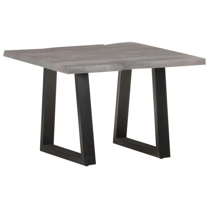 vidaXL Salontafel met natuurlijke randen 60x60x40 cm, Huis en Inrichting, Tafels | Salontafels, 50 tot 100 cm, Nieuw, Overige houtsoorten