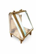 Sieradendoos - Messing, Glas - Zakhorlogeketting, Antiek en Kunst