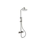 Doucheset Sanilux Rubb Opbouw Thermostatisch Rond Gunmetal, Ophalen of Verzenden, Nieuw, Kraan