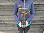 Beeld, Bronze: Lady in the Wind - 37 cm - Brons, Marmer, Antiek en Kunst