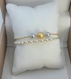 Armband - 18 karaat Geel goud - 4x8,5mm Akoya parels, Nieuw