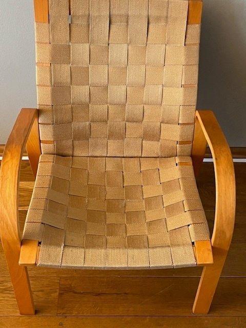 IKEA - Tord Bjorklund - Fauteuil - Hout, Canvas, Textiel -, Antiek en Kunst, Antiek | Meubels | Stoelen en Banken