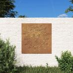vidaXL Wanddecoratie tuin zonontwerp 55x55 cm cortenstaal, Verzenden, Nieuw