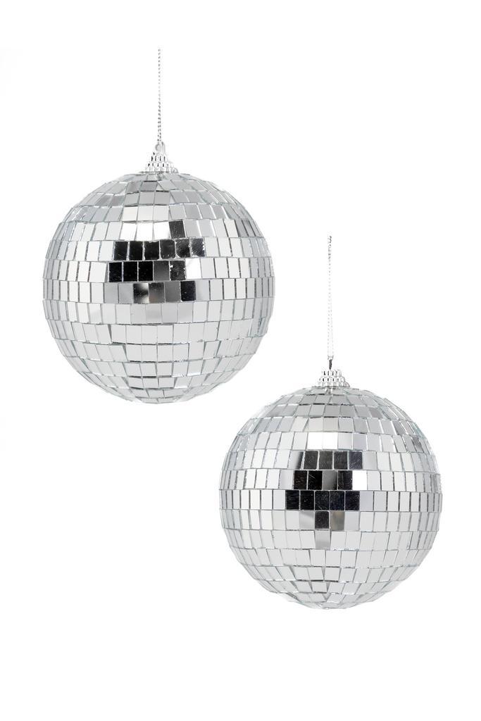 2x Discobal Ø 10 cm Klein Discobol Spiegelbol Glitterbol Gli, Hobby en Vrije tijd, Feestartikelen, Carnaval, Feestartikel, Nieuw