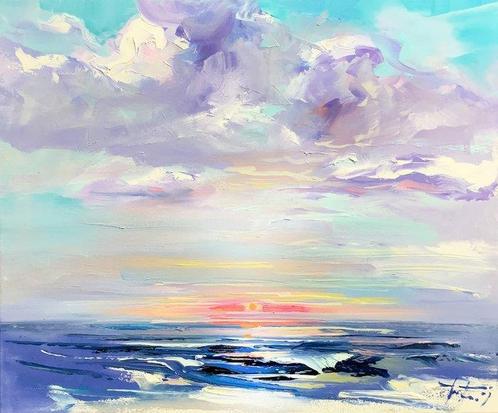Jurij Frey - Die Sonne, Antiek en Kunst, Kunst | Schilderijen | Modern