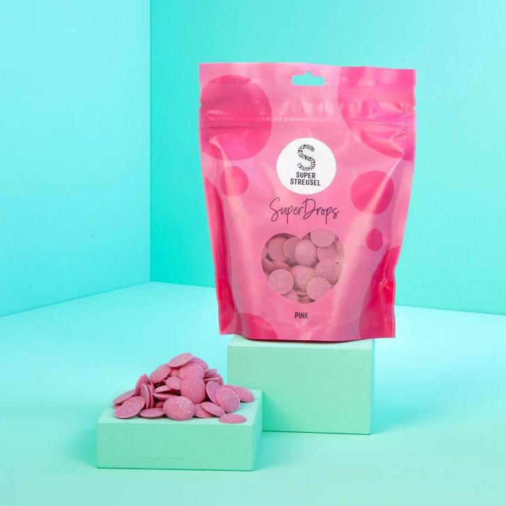 SuperDrops Roze 300g, Hobby en Vrije tijd, Taarten en Cupcakes maken, Nieuw, Verzenden