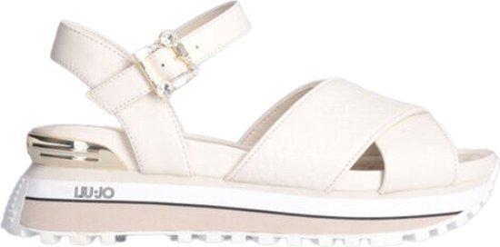 Liu Jo - maat 38 - Dames Sandalen Met Monogram logo - Butter, Kleding | Dames, Schoenen, Verzenden