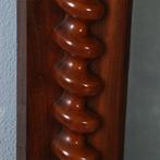 Biedermeier spiegel ca 1835 met onder en boven een bloemmaho, Antiek en Kunst, Ophalen of Verzenden