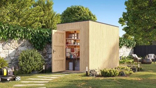 Uitgelicht: Grandiwood houten tuinhuis Kubix, Tuin en Terras, Tuinhuizen, 200 tot 400 cm, 250 tot 500 cm, Nieuw, Hout, Tuinhuis