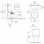 Duoblok Herat (Inclusief Reservoir En Zitting) Ao, Doe-het-zelf en Verbouw, Sanitair, Ophalen of Verzenden, Nieuw