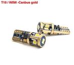 2x T10/W5W Canbus Gold 9smd  400lumen, Nieuw, Verzenden