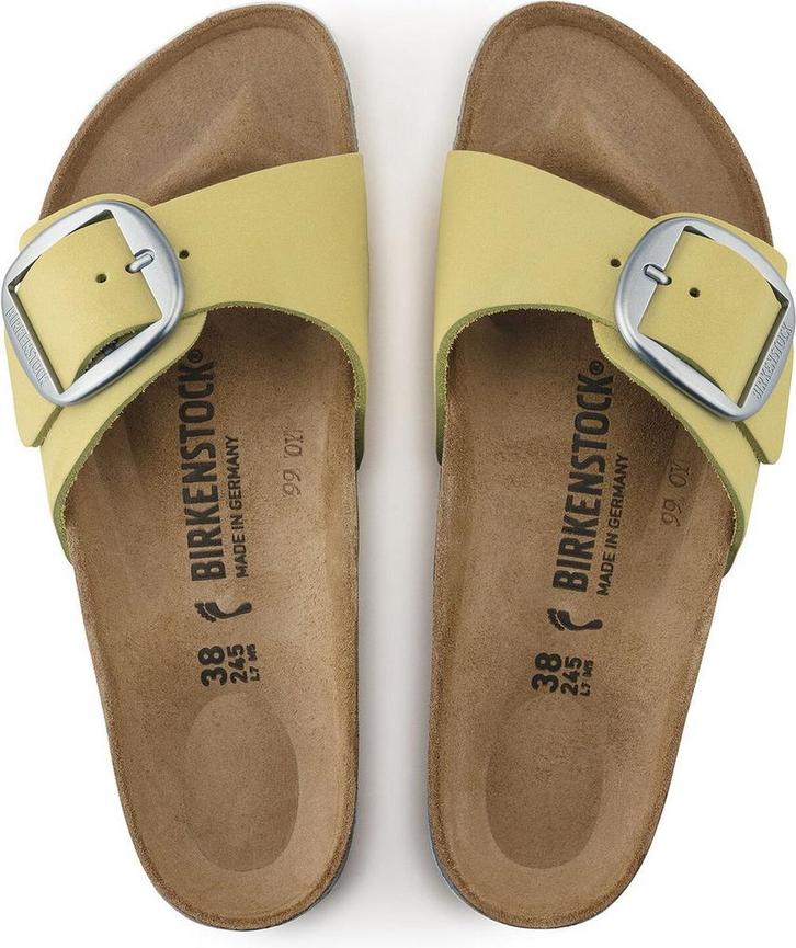 Birkenstock Madrid Dames Slippers Popcorn - 37 - Nubuck Big, Kleding | Dames, Schoenen, Verzenden