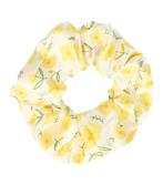 Scrunchie Haarelastiek Bloemen Patroon Geel, Verzenden, Nieuw