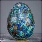 Natuurlijke chrysocolla en malachiet ei van topkwaliteit-, Verzamelen, Mineralen en Fossielen