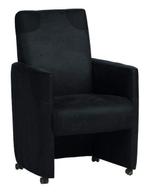 Eetkamerstoel Ron - eetkamerstoelen - Zwart, Nieuw, Zwart, Stof