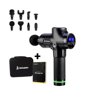 Bolusso Premium Massage Gun - Inclusief 8 Opzetstukken en beschikbaar voor biedingen