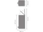 Brabantia Bo Pedaalemmer - 30 liter - Soft-close - Matt, Huis en Inrichting, Woonaccessoires | Prullenbakken, Verzenden, Zo goed als nieuw