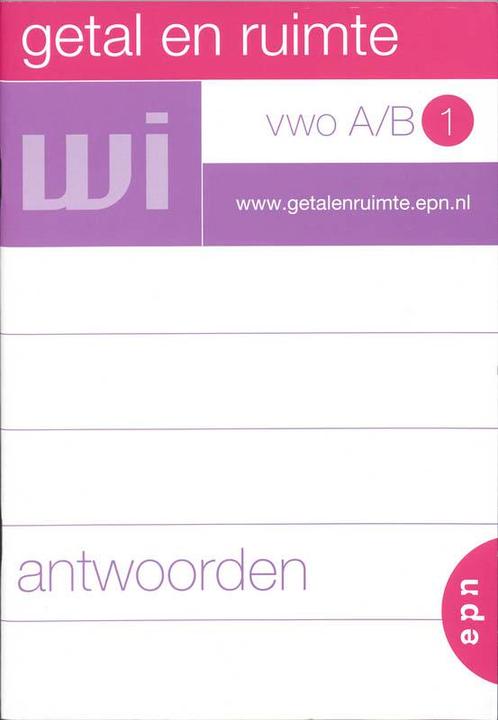 Getal en ruimte / Vwo A/B 1 / deel Antwoorden 9789011078321, Boeken, Schoolboeken, Gelezen, Verzenden