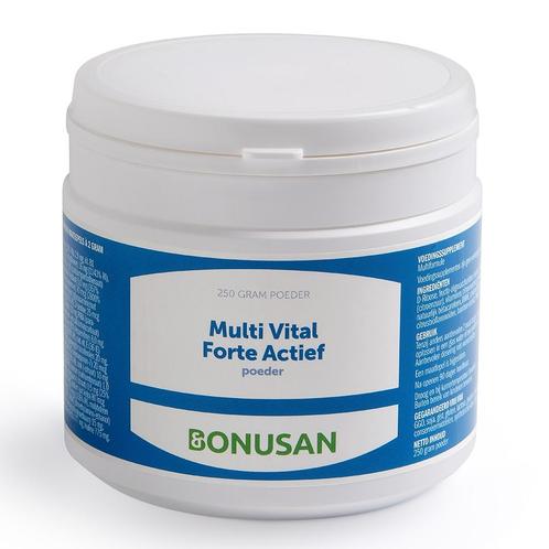 Multi vital forte actief poeder  250 gram Bonusan, Sport en Fitness, Gezondheidsproducten en Wellness, Overige typen, Nieuw, Verzenden