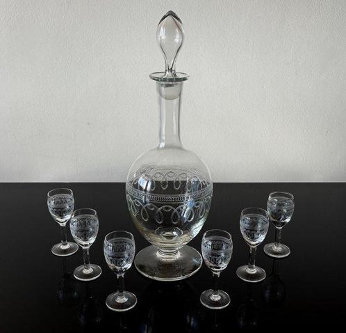 Baccarat - Drankservies (7) - Antico servizio francese -, Antiek en Kunst, Antiek | Glas en Kristal