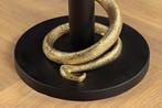 Ronde bijzettafel WILDLIFE SNAKE 55cm Wit Marmer Goud Zwart, Huis en Inrichting, Tafels | Sidetables, Ophalen of Verzenden, Nieuw